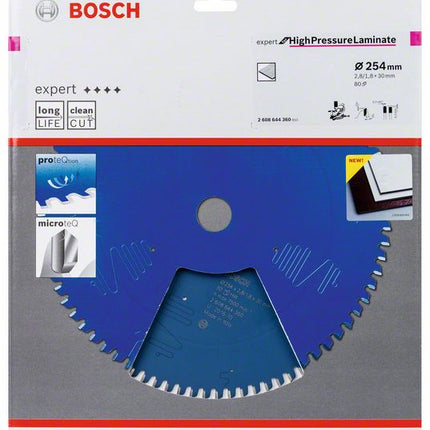 Bosch Expert for High Pressure Laminate Kreissägeblatt ( 2608644360 ) 254 x 30 x 2,8 mm 80 Zähne - Toolbrothers