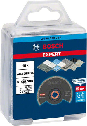 Bosch EXPERT ACZ 85 RD4 Disco de corte diamantado Starlock 85 mm 10 piezas ( 2608900035 ) para azulejos - sucesor de 2608664482