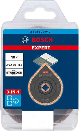 Bosch EXPERT 3 Max AVZ 70 RT4 extractor de mortero Starlock 87 x 70 mm 10 uds. ( 2608900042 ) para mortero de metal duro - sucesor de 2608664490