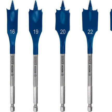 Bosch EXPERT SelfCut Speed Juego de fresas planas 13 - 25 mm 6 pzs. ( 2608900333 ) para madera - sucesor de 2608595425