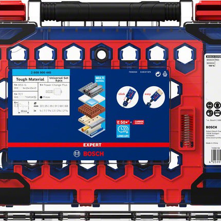 Bosch EXPERT Tough Material Lochsägen Set 22 - 68 mm 9 tlg. ( 2608900445 ) Carbide Universal - Nachfolger von 2608594183 - Toolbrothers