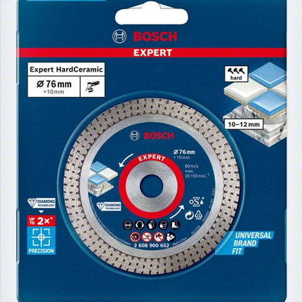 Bosch Expert Hard Ceramic 76 mm Diamanttrennscheibe 76 x 1,5 x 10 mm ( 2608900652 ) Diamond Technology - Nachfolger von 2608615020