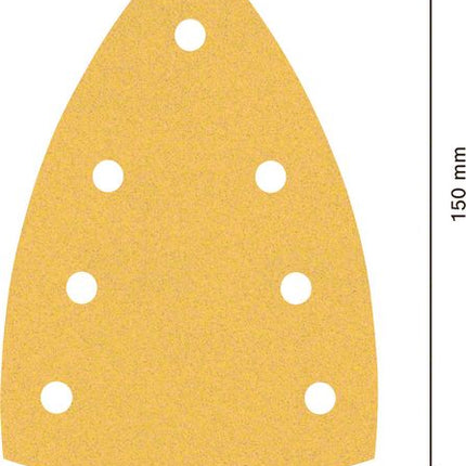 Bosch EXPERT C470 Sandpaper , 100x150mm, 7 holes, G120, for Multi sanders, 10 pcs. (2608901117)