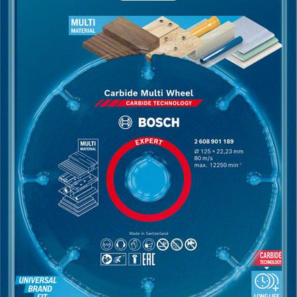 Bosch EXPERT Carbide Multi Wheel Trennscheibe 125 x 22.23 mm ( 2608901189 ) - Nachfolger von 2608623013 - Toolbrothers