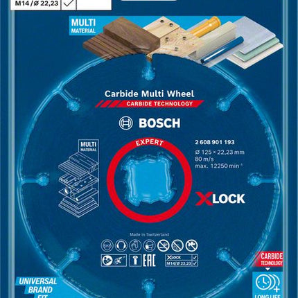 Bosch Expert Carbide Multi Wheel X-LOCK Trennscheibe ( 2608901193 ) 125 mm x 22,23 mm