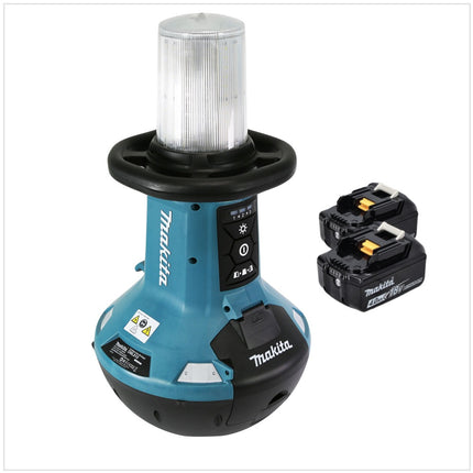 Makita DML 810 M batteria LED luce di superficie 18 / 36 V ( 2 x 18 V ) 5500 lm IP54 + 2x batteria 4,0 Ah - senza caricabatteria