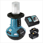 Makita DML 810 RT Luz LED recargable 18 / 36 V (2 x 18 V) 5500 lm IP54 + 2 baterías 5,0 Ah + cargador