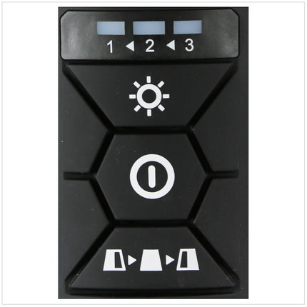 Luz LED de superficie con batería Makita DML 810 PG 18/36 V (2 x 18 V) 5500 lm IP54 + 2 baterías de 6,0 Ah + cargador doble