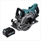 Sierra circular manual a batería Makita RS 001 GD1 40 V máx. 185 mm sin escobillas + 1x batería 2,5 Ah - sin cargador