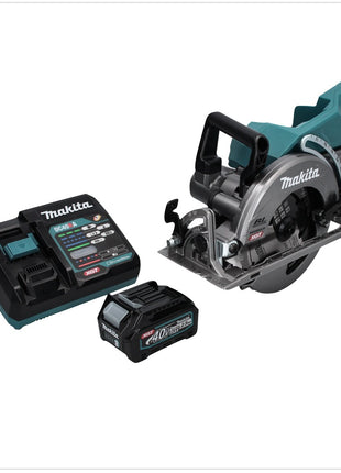 Makita RS 001 GD1 Akku Handkreissäge 40 V max. 185 mm Brushless + 1x Akku 2,5 Ah + Ladegerät