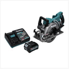 Sierra circular manual a batería Makita RS 001 GD1 40 V máx. 185 mm sin escobillas + 1x batería 2,5 Ah + cargador