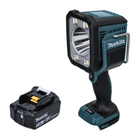 Makita DML 812 F1 Linterna LED inalámbrica 18 V 1250 lm + 1x batería recargable 3,0 Ah - sin cargador