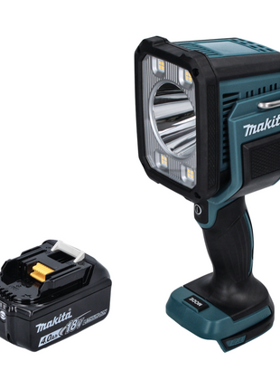 Makita DML 812 M1 Torcia portatile LED a batteria 18 V 1250 lm + 1x batteria ricaricabile 4,0 Ah - senza caricabatteria