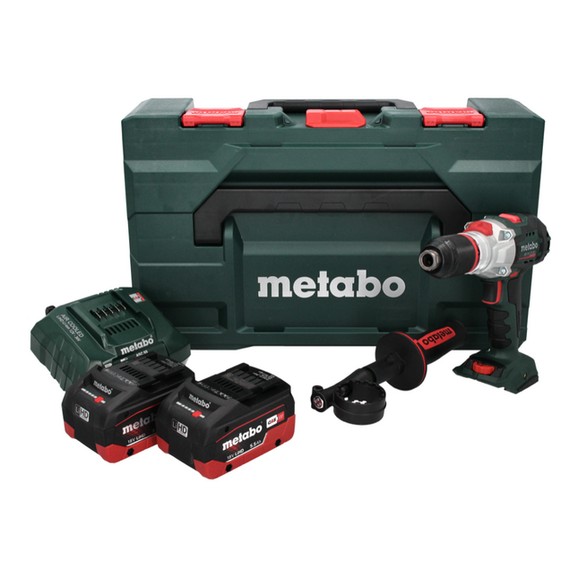 Metabo SB 18 LTX BL I Taladradora de percusión sin cable 18 V 130 Nm sin escobillas + 2x batería recargable 5,5 Ah + cargador + metaBOX