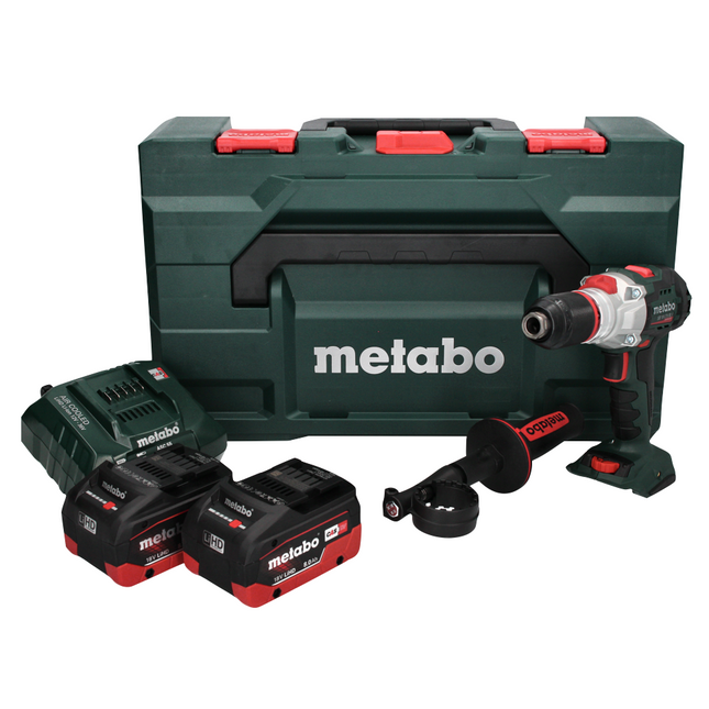 Metabo SB 18 LTX BL I Taladradora de percusión sin cable 18 V 130 Nm sin escobillas + 2x batería 8,0 Ah + cargador + metaBOX