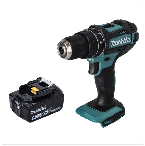 Makita DHP 482 T1 Akku Schlagbohrschrauber 18 V 62 Nm + 1x Akku 5,0 Ah - ohne Ladegerät - Toolbrothers