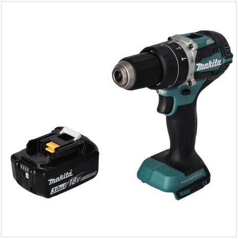 Makita DHP 484 F1 trapano a percussione a batteria 18 V 54 Nm brushless + 1x batteria ricaricabile 3,0 Ah - senza caricabatterie