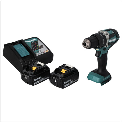 Makita DHP 484 RM cordless impact drill 18 V 54 Nm brushless + 2x rechargeable battery 4.0 Ah + charger