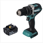 Taladro de percusión sin cable Makita DHP 484 T1 18 V 54 Nm sin escobillas + 1x batería recargable 5,0 Ah - sin cargador