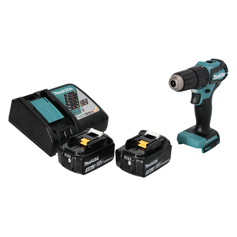 Makita DHP 483 RF Akku Schlagbohrschrauber 18 V 40 Nm Brushless + 2x Akku 3,0 Ah + Ladegerät