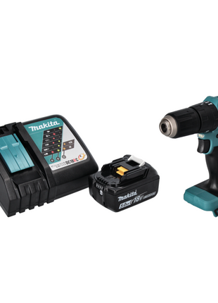 Makita DHP 483 RT1 akumulatorowa wiertarko-wkrętarka udarowa 18 V 40 Nm bezszczotkowa + 1x akumulator 5,0 Ah + ładowarka