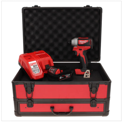 Milwaukee M18 BLID2-601FC TX Atornillador de impacto inalámbrico 18 V 180 Nm 1/4" sin escobillas + 1x batería 6,0 Ah + cargador + maletín TX