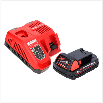 Milwaukee M18 BLID2-201FC TX Atornillador de impacto inalámbrico 18 V 180 Nm 1/4" sin escobillas + 1x batería 2.0 Ah + cargador + maletín TX