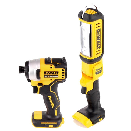 DeWalt DCF809P2TX Visseuse à choc sans fil 18V Brushless + DCL050 Lampe sans fil 18V + 2x Batteries 5,0Ah + Chargeur + Coffret TX + Mètre pliant