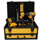 Taladro atornillador inalámbrico DeWalt DCD 791 P1 TX 18 V 70 Nm sin escobillas + lámpara de batería DCL 050 18 V + 1x batería 5,0 Ah + cargador + metro plegable + estuche TX