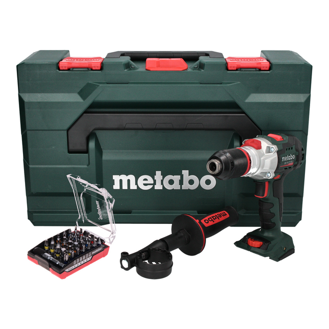 Metabo SB 18 LTX BL I 130 Nm 18 V Taladradora percutora sin acumulador + MetaBOX set + Juego de puntas, 32 pzs. - sin batería, sin cargador