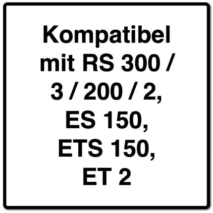 Festool filtre turbo TF II-RS/ES/ET/5 20 pièces ( 4x 487779 ) pour RS 300 / RS 3 / RS 200 / RS 2 / ES 150 / ETS 150 / ET 2