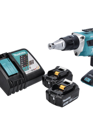 Makita DFS 452 RF Akku Schnellbauschrauber 18 V Brushless + 2x Akku 3,0 Ah + Ladegerät - Toolbrothers