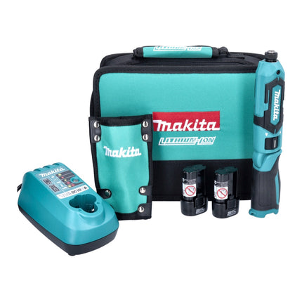 Makita TD 022 DSE Akumulatorowy klucz udarowy 7,2 V 25 Nm + 2x akumulator 1,5 Ah + ładowarka + torba