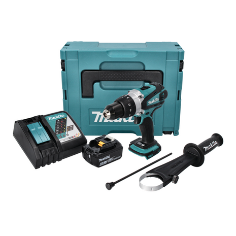 Makita DHP 458 RG1J cordless impact drill 18 V 91 Nm + 1x rechargeable battery 6.0 Ah + charger + Makpac