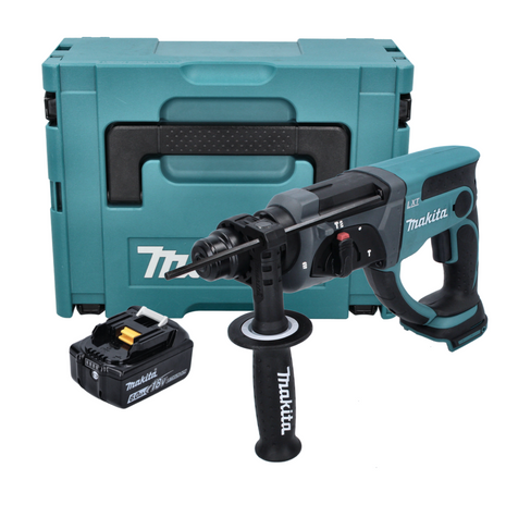 Makita DHR 202 G1J Cordless combi hammer 18 V 2.0 J SDS Plus + 1x rechargeable battery 6.0 Ah + Makpac - without charger