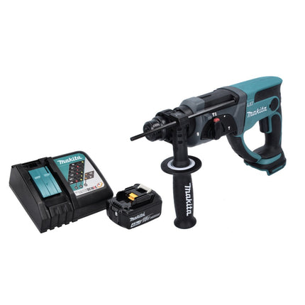 Makita DHR 202 RM1 18 V 2,0 J SDS Plus Martello a scalpello a batteria + 1x Batteria 4,0 Ah + Ladegert