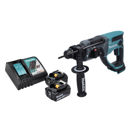 Martillo combinado a batería Makita DHR 202 RM 18 V 2,0 J SDS Plus + 2x baterías 4,0 Ah + cargador