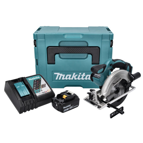 Makita DSS 611 RG1J Cordless circular saw 18 V 165 mm + 1x rechargeable battery 6.0 Ah + charger + Makpac