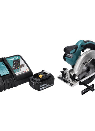 Sierra circular de batería Makita DSS 611 RF1 18 V 165 mm + 1x batería 3,0 Ah + cargador