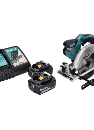 Makita DSS 611 RM scie circulaire portative sans fil 18 V 165 mm + 2x batterie 4,0 Ah + chargeur