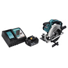 Sierra circular de batería Makita DSS 611 RT1 18 V 165 mm + 1x batería 5,0 Ah + cargador