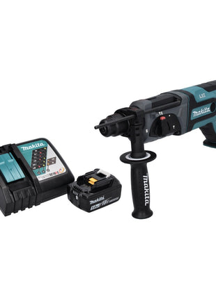 Makita DHR 241 RT1 cordless hammer drill 18 V 2.0 J SDS plus + 1x rechargeable battery 5.0 Ah + charger