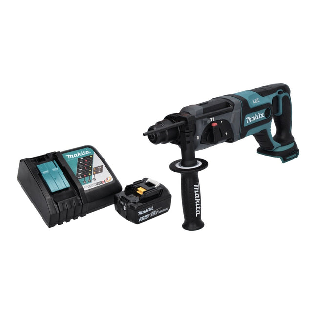 Taladro atornillador a batería Makita DHR 241 RT1 18 V 2.0 J SDS plus + 1x batería 5.0 Ah + cargador