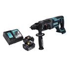 Makita DHR 241 RT cordless hammer drill 18 V 2.0 J SDS plus + 2x rechargeable battery 5.0 Ah + charger
