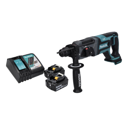 Taladro atornillador a batería Makita DHR 241 RG 18 V 2.0 J SDS plus + 2x baterías 6.0 Ah + cargador