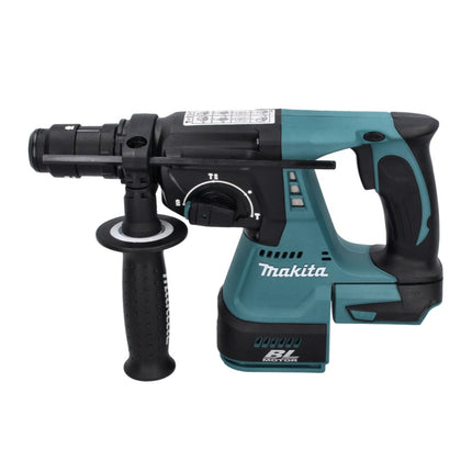 Taladro percutor inalámbrico Makita DHR 243 M1J 18 V 2,0 J SDS plus sin escobillas + 1x batería 4,0 Ah + Makpac - sin cargador