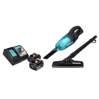 Makita DCL 180 RF B Akku Staubsauger 18 V Schwarz + 2x Akku 3,0 Ah + Ladegerät