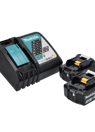 Makita DCL 180 RF B Aspirateur sans fil 18 V - noir + 2x Batteries 3,0 Ah + Chargeur