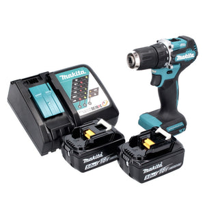 Makita DDF 487 RT Akku Bohrschrauber 18 V 40 Nm Brushless + 2x Akku 5,0 Ah + Ladegerät