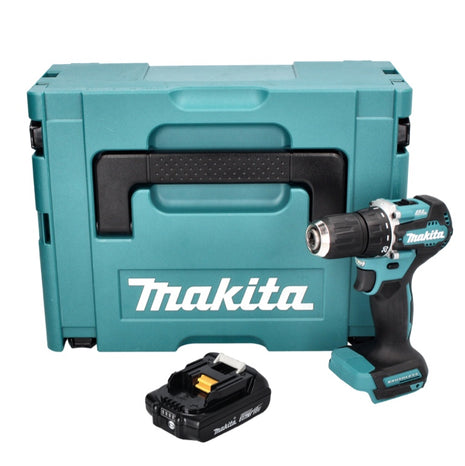 Makita DDF 487 A1J taladro atornillador inalámbrico 18 V 40 Nm sin escobillas + 1x batería 2,0 Ah + Makpac - sin cargador